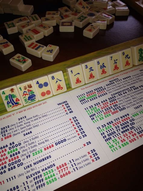 Free Printable Mahjong Cards